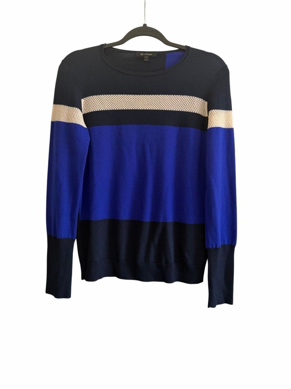 St. John Long-sleeve crewneck pullover sweater Size S